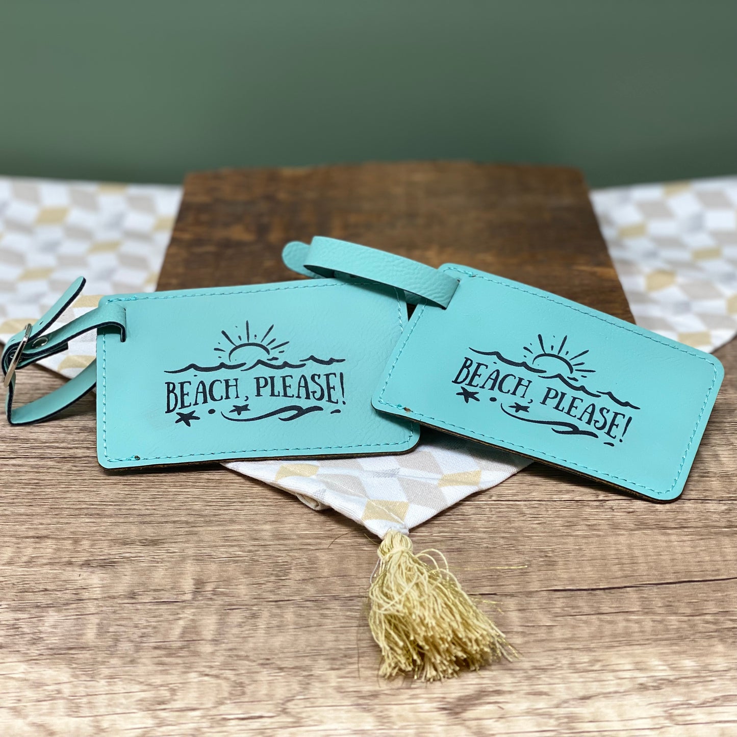 Travel Gift Set with Passport Holder and Two Luggage Tags