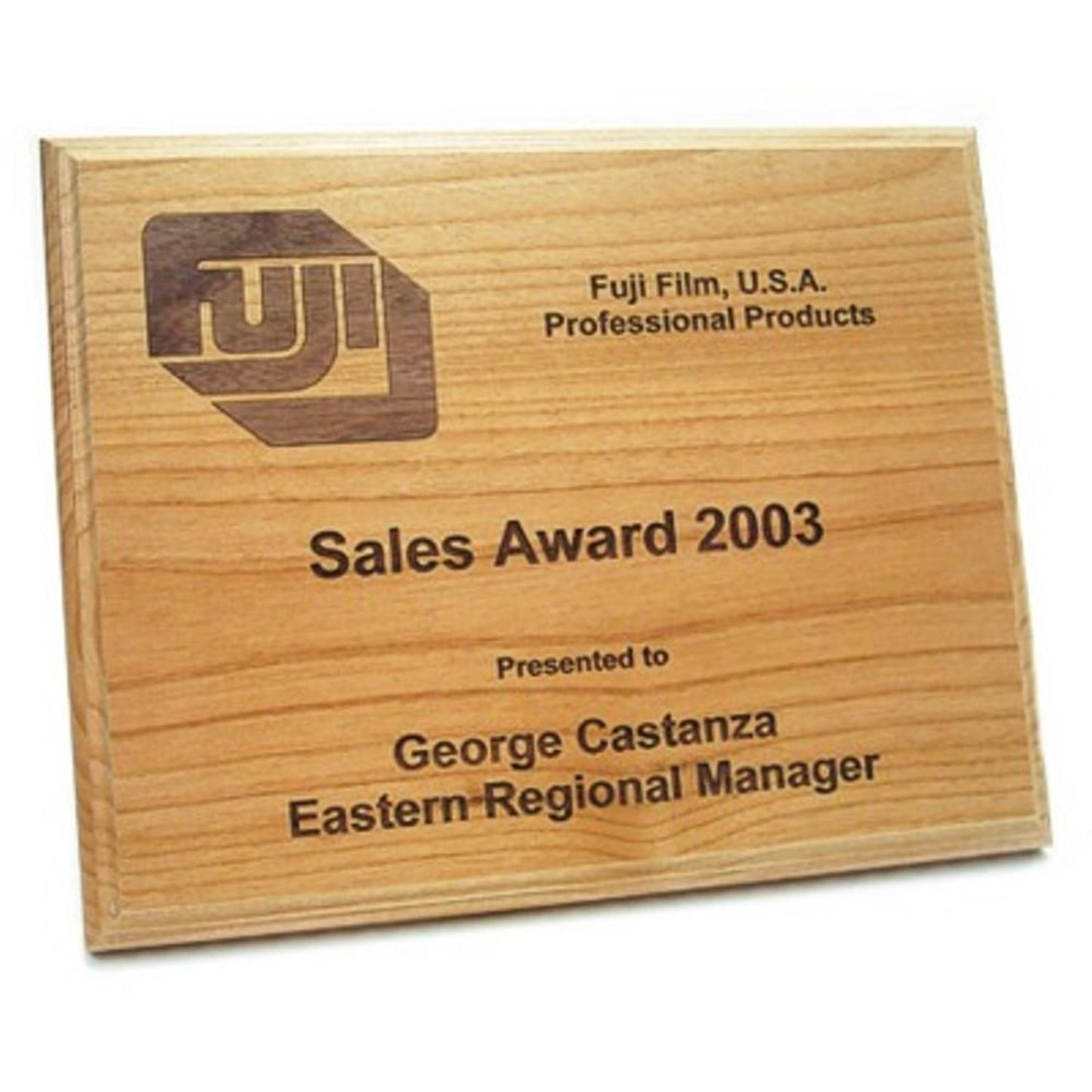 Wooden Plaque measures 9” x 12”