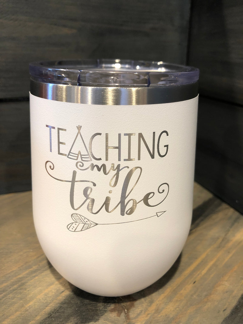 Teacher Insulated Stemless Wine Cup - 16 color options