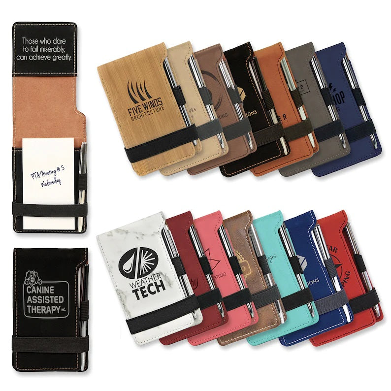Mini Notepad with Pen - 13 color options