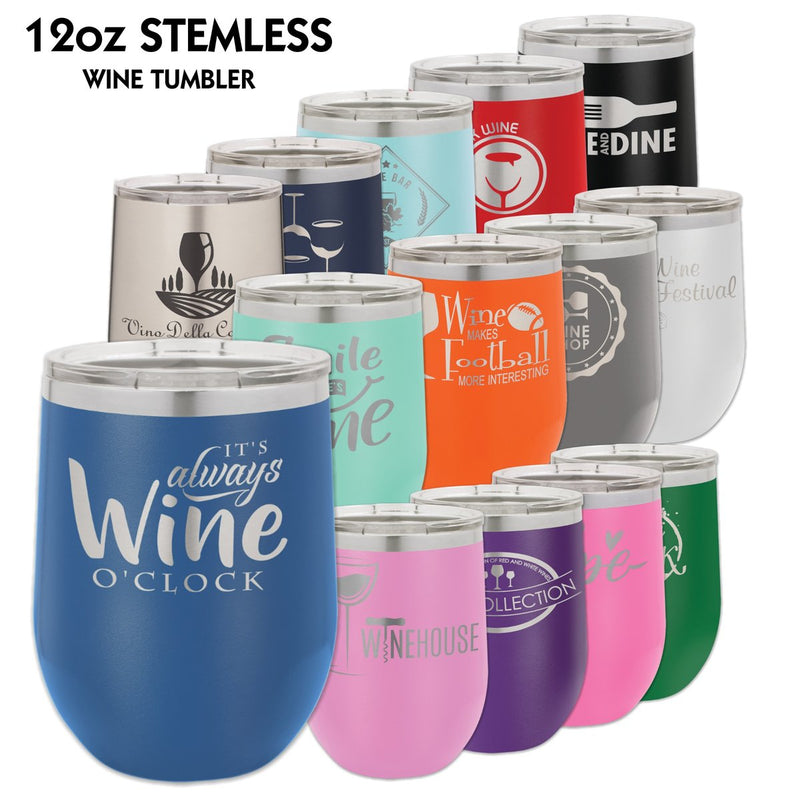 Insulated Stemless Wine Tumbler, 12 oz — Hickory Creek