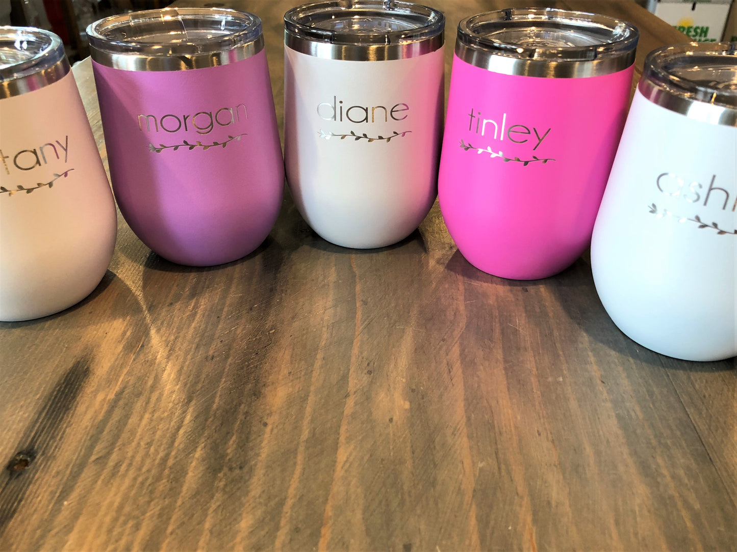 Insulated 12 oz Stemless Wine Cup - 17 colors available