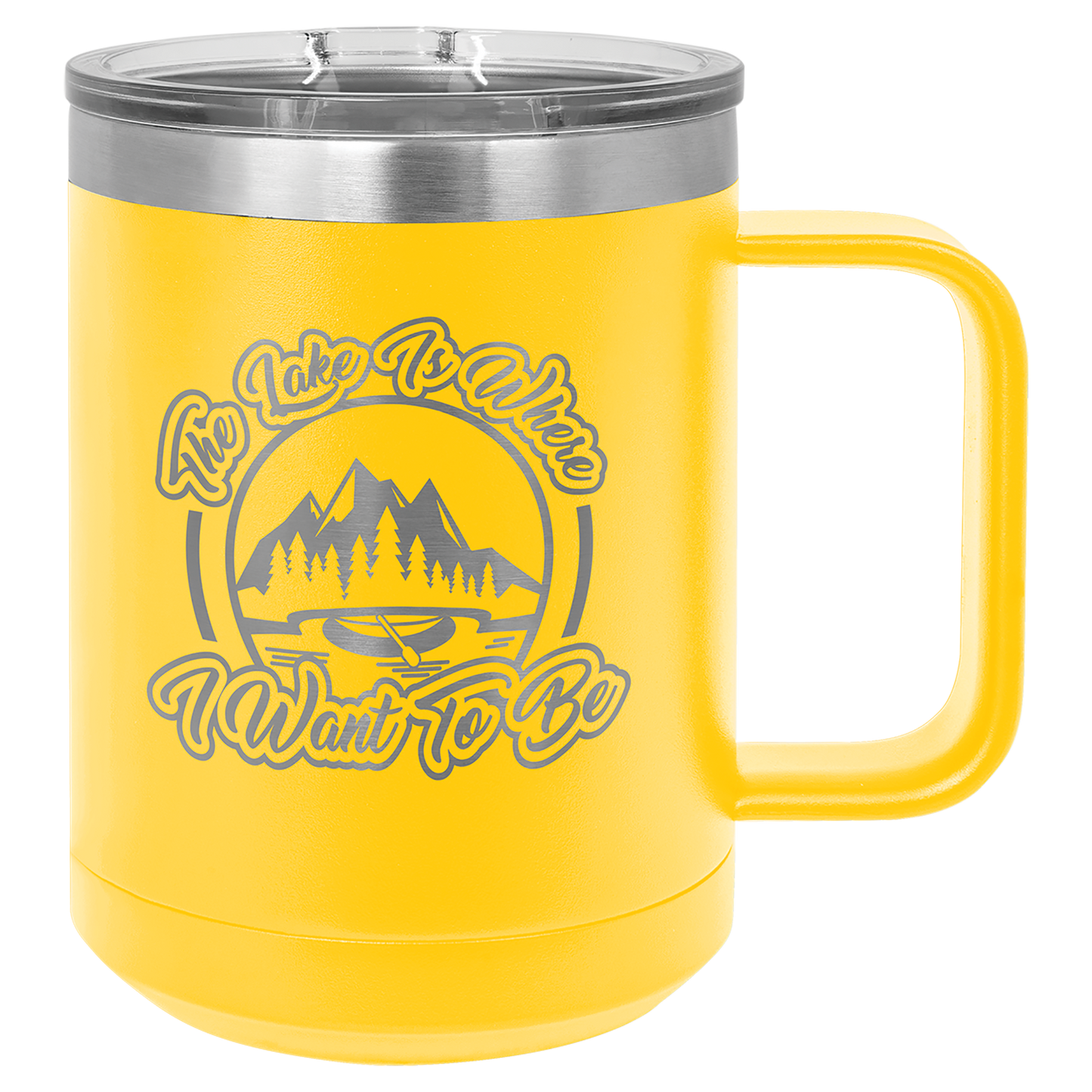 Insulated 15 oz Mug includes Slide Lid - 18 colors available