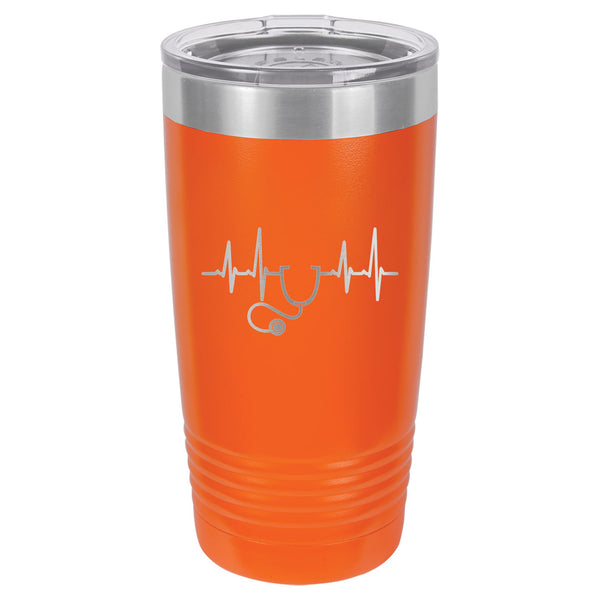 Heartbeat of Healthcare Tumbler 20 oz. - 18 color options