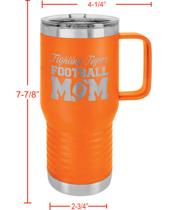 Insulated 20 oz Travel Mug includes Slide Lid - 18 colors available