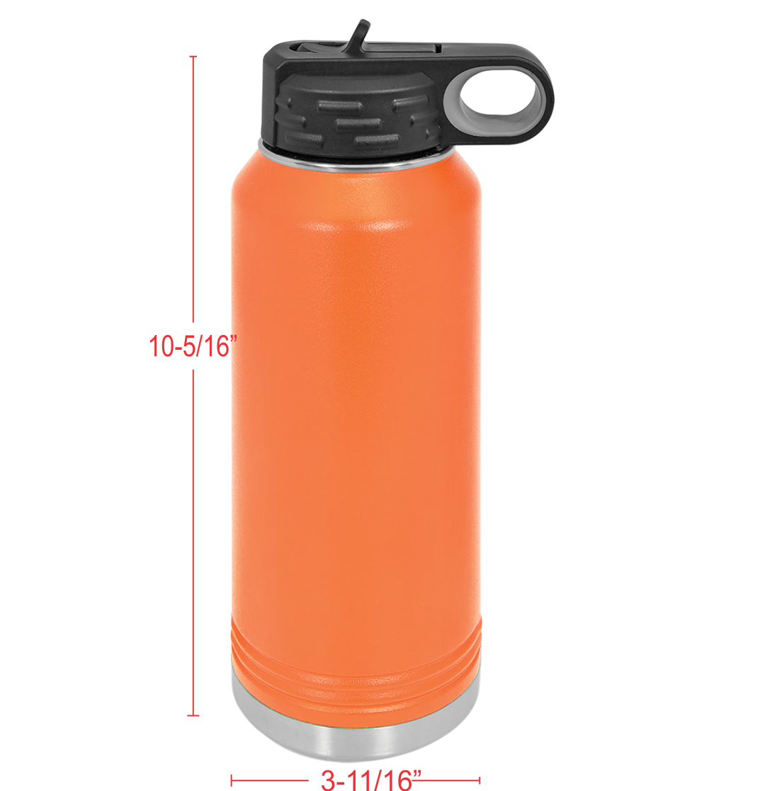 20 oz. Water Bottle with built in straw -18 colors available